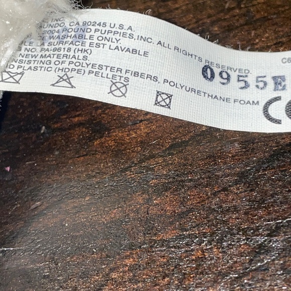 Vintage Mattel White Poodle Pound Puppies Plush Soft Toy 2004‎ - Picture 7 of 8